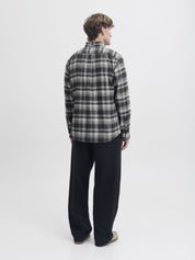 Flanellhemd Regular Fit - Charcoal Gray - Grau