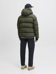 Steppjacke mit Kapuze - Grape Leaf - Grün