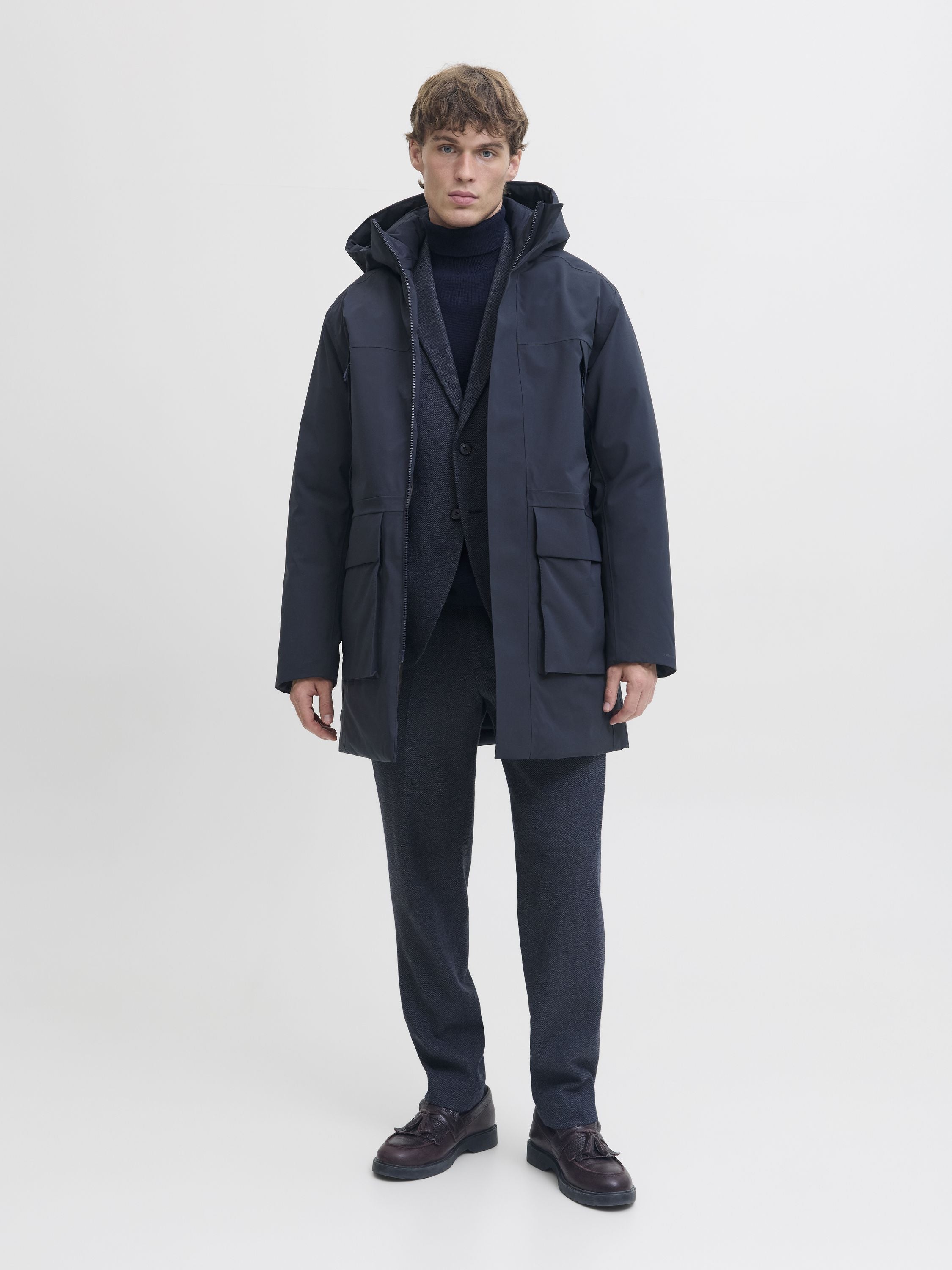 Parka mit Kapuze - Dark Navy - Blau