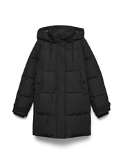 Daunenjacke mit Kapuze - Black - Schwarz