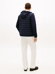 Steppjacke mit Kapuze - 0GY-BLUE - Blau