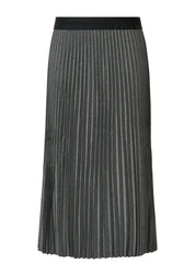 Plisseerock Midi - 95W5-GREY/BLACK - Grau