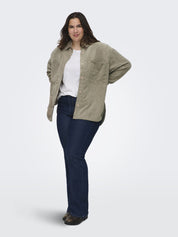Overshirt JANINE aus Cord - Weathered Teak - Beige