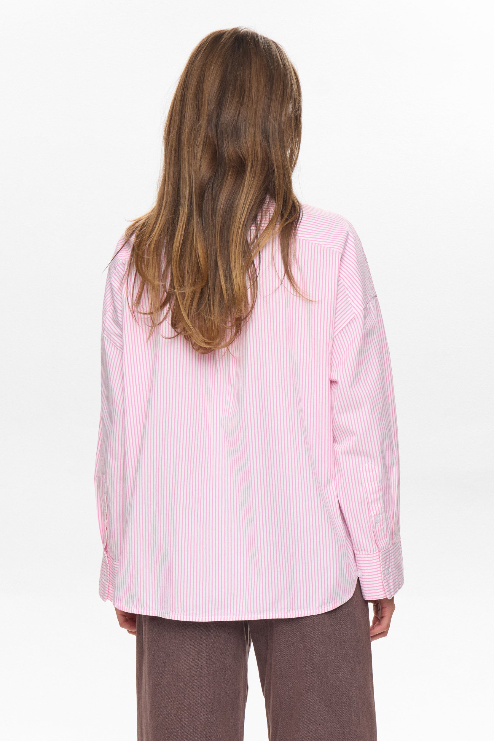 Bluse NUDARMI gestreift - 2703 - Rosa