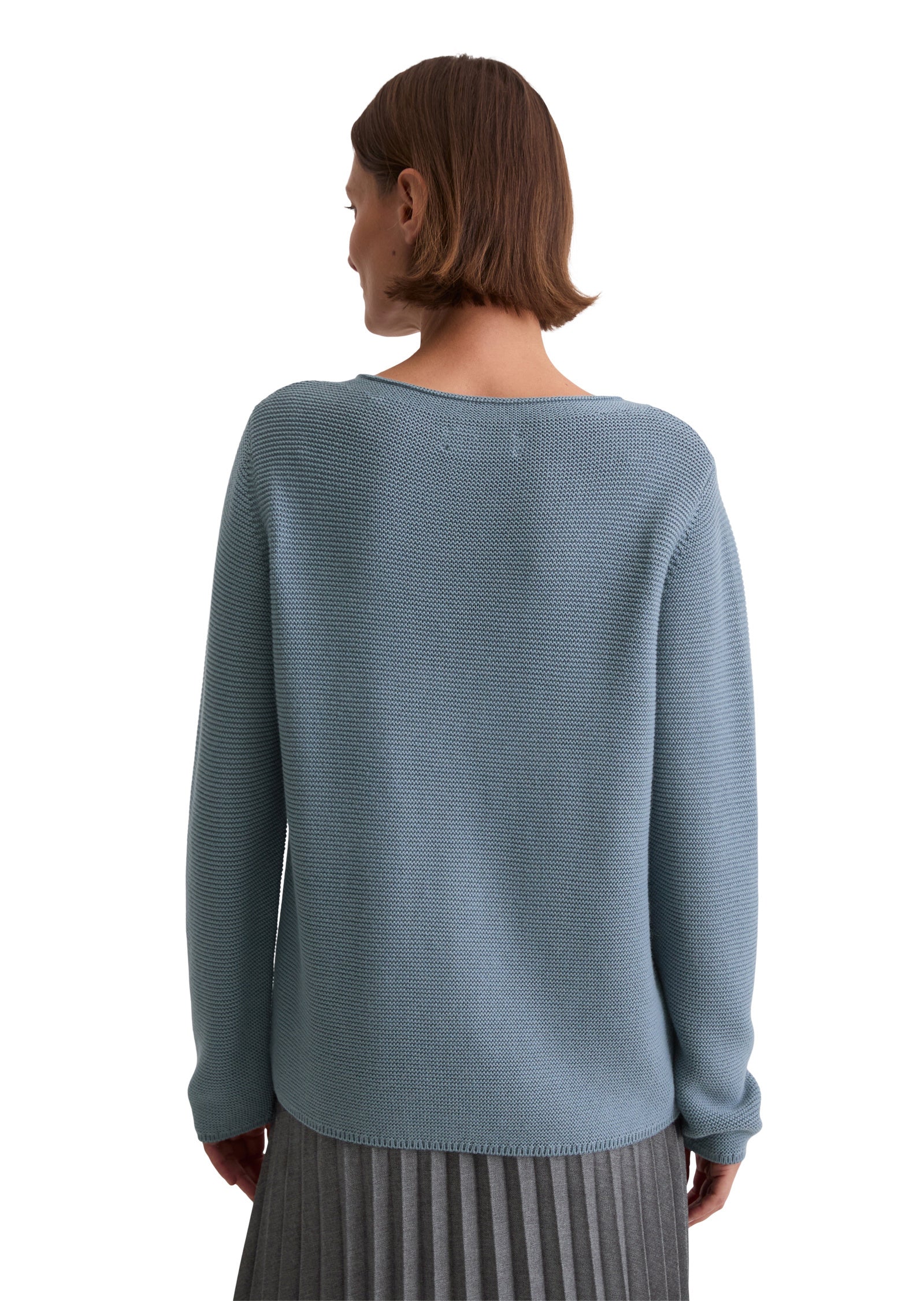 Strickpullover aus Baumwolle - 857-slate blue - Blau