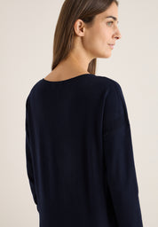 Langarmshirt - 16831 urban dark blue - Blau