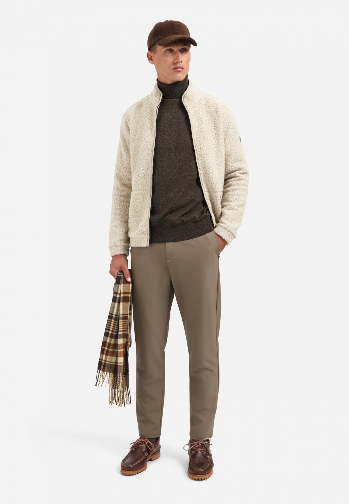 Rollkragenpullover - 044-Taupe - Braun