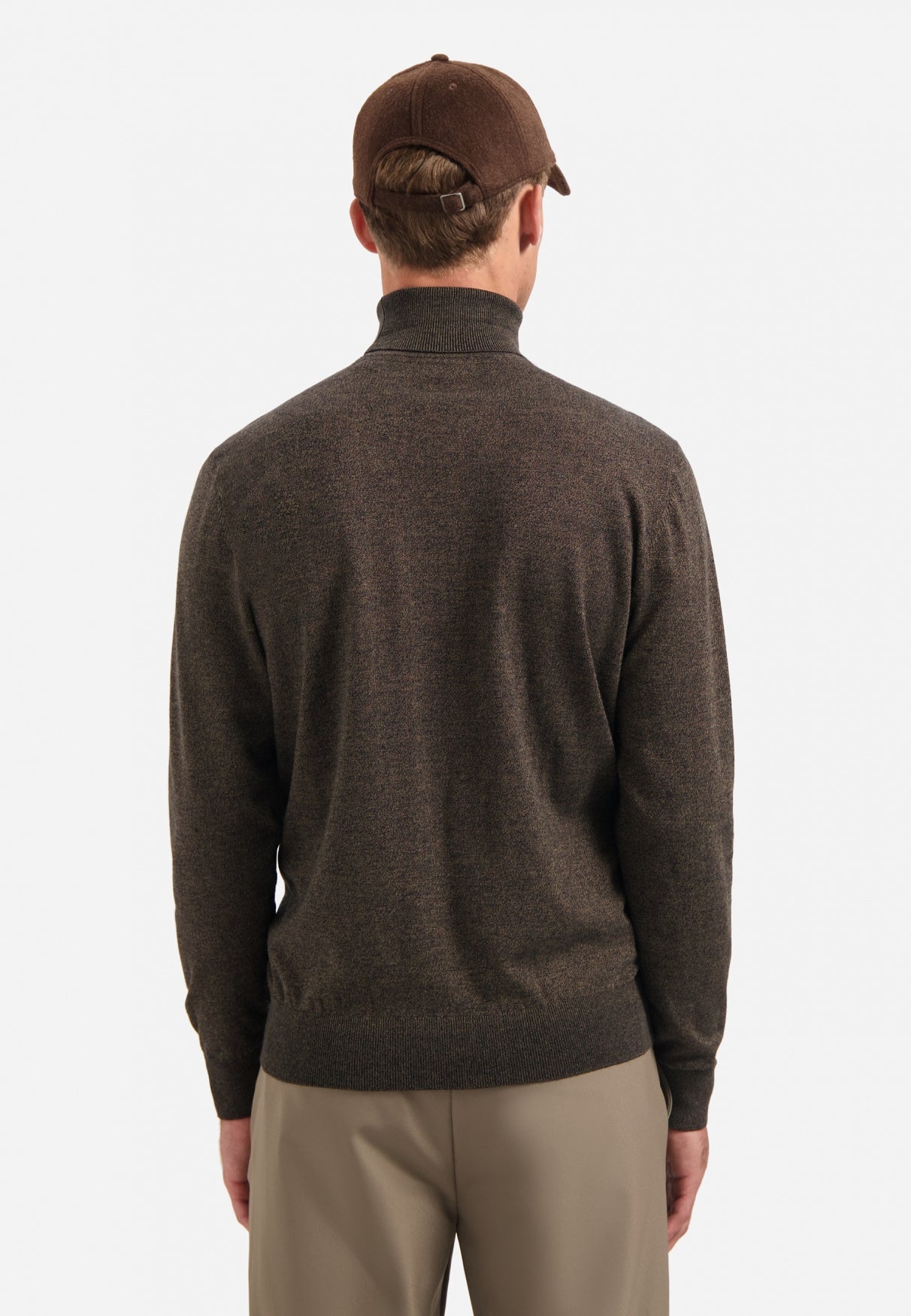 Rollkragenpullover - 044-Taupe - Braun