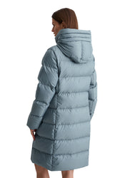 Daunenmantel mit Kapuze - 857-slate blue - Blau