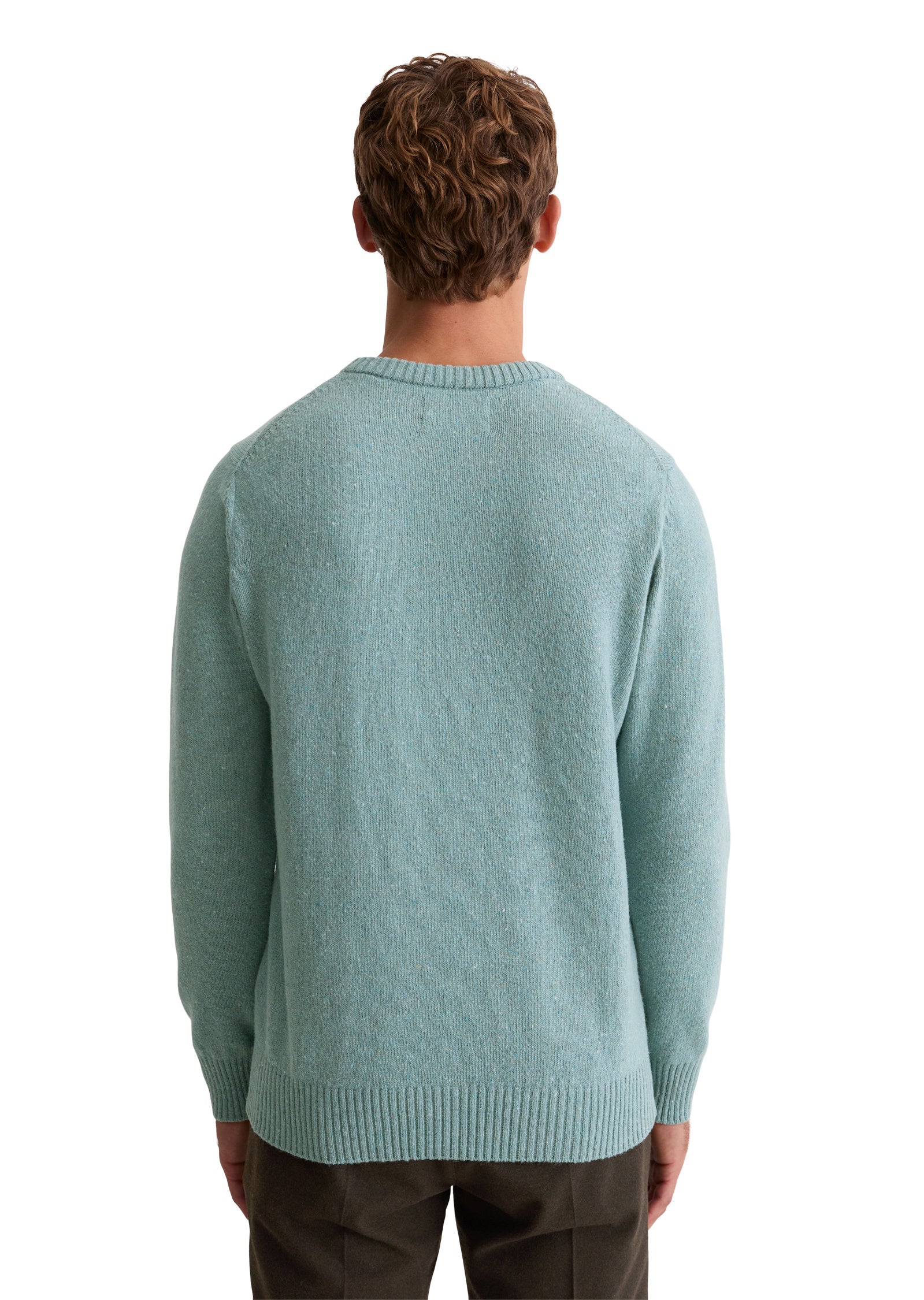 Strickpullover aus Wollmix - 840-arctic blue - Blau