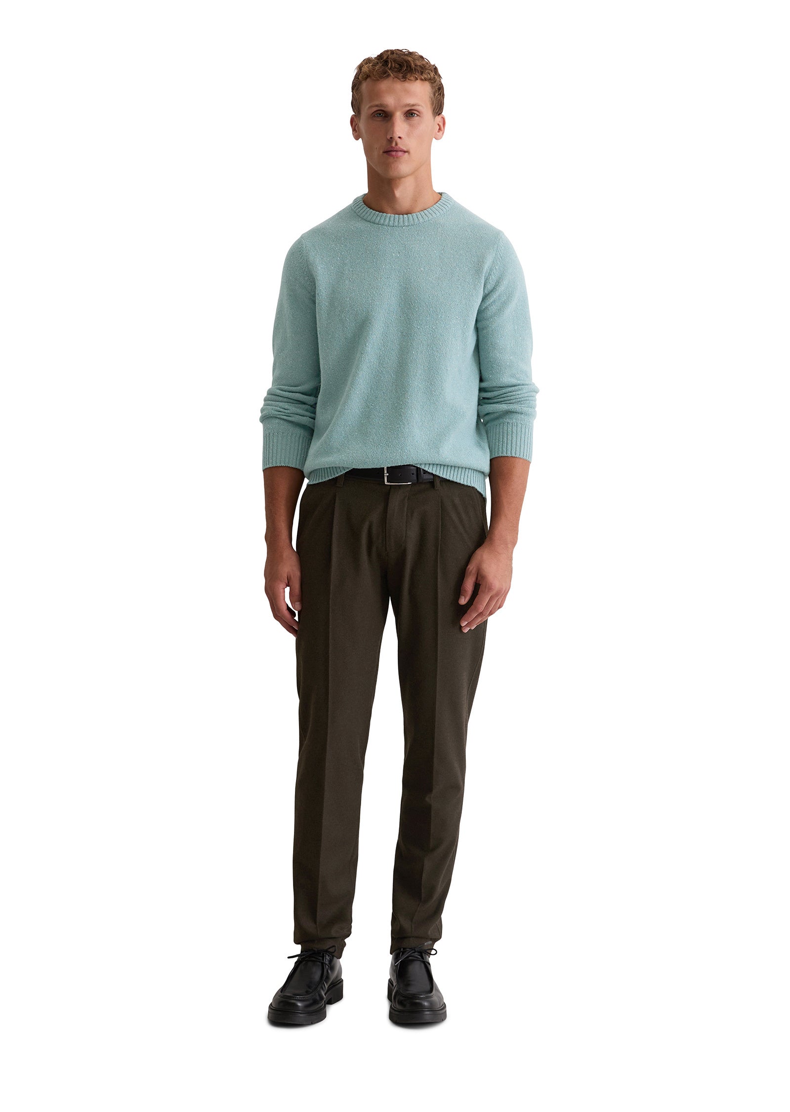 Strickpullover aus Wollmix - 840-arctic blue - Blau