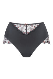 Taillenslip mit Spitze - 515-thunder grey - Grau