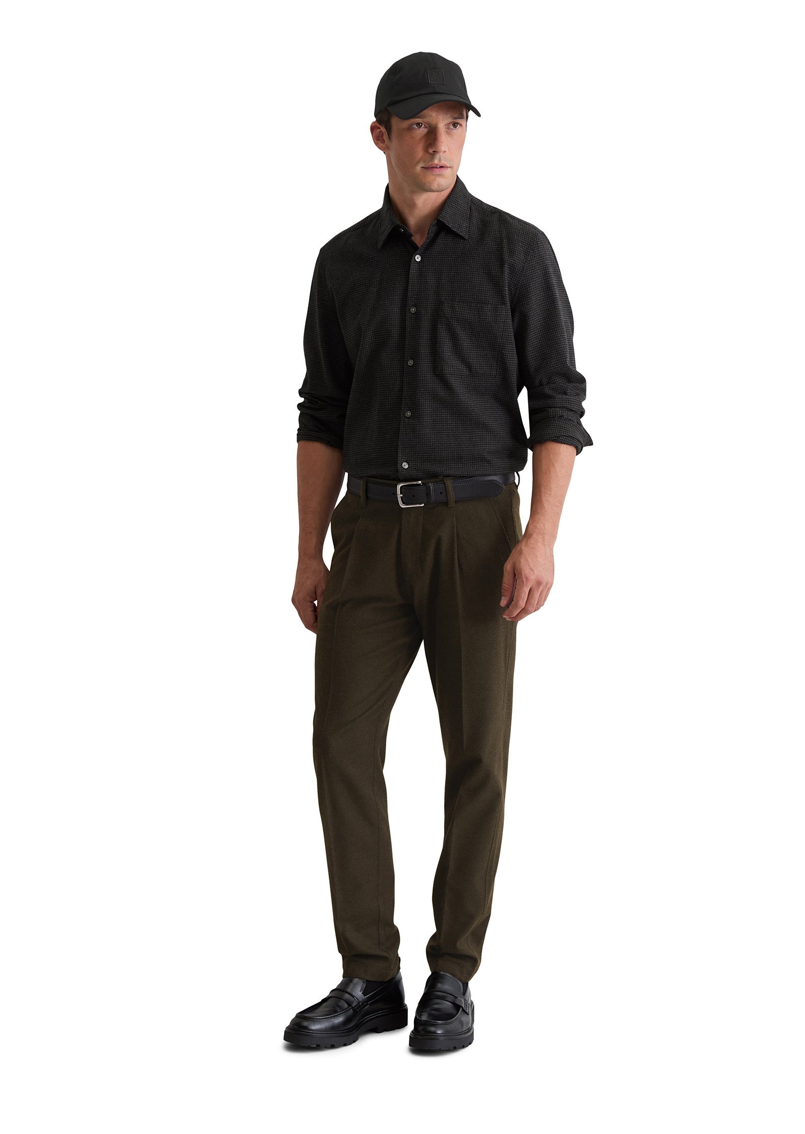 Freizeithemd Regular Fit - N96-multi / dark grey melange - Grau