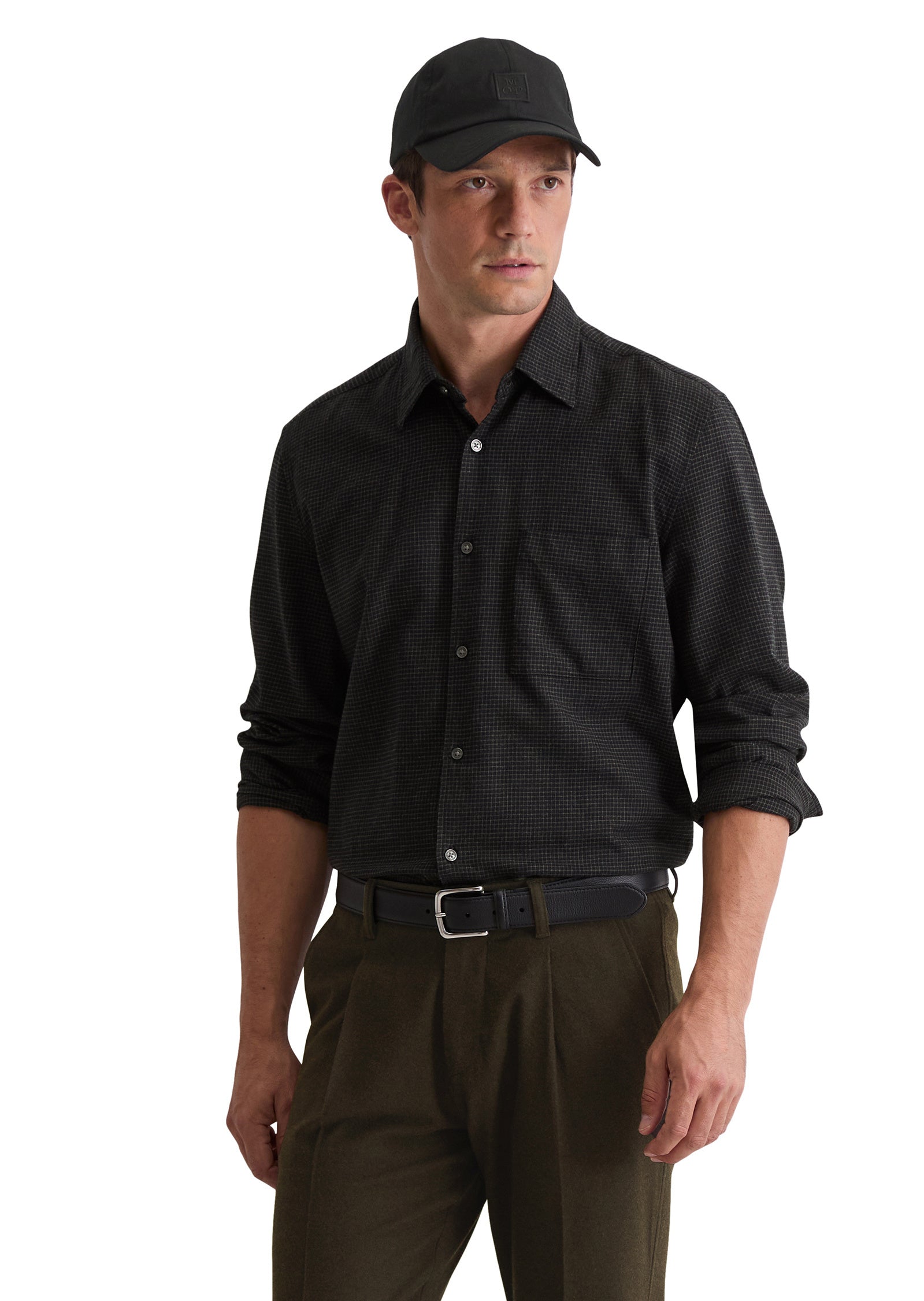 Freizeithemd Regular Fit - N96-multi / dark grey melange - Grau