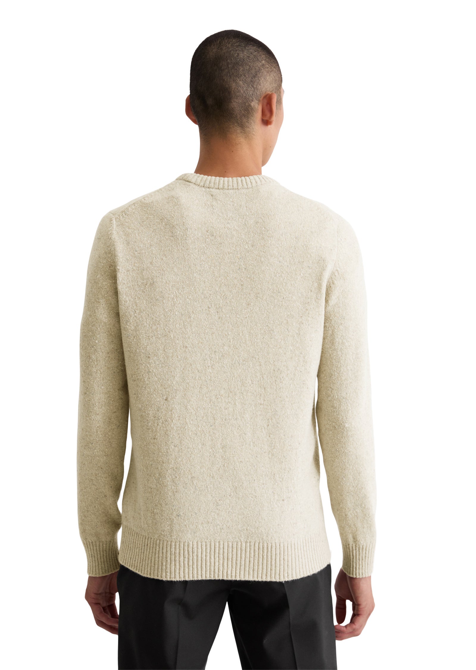 Strickpullover aus Wollmix Regular Fit - 707-gray silk - Beige
