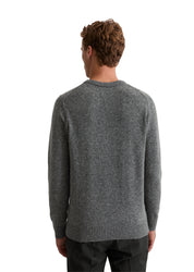 Strickpullover aus Wollmix - 969-graphite grey melange - Grau
