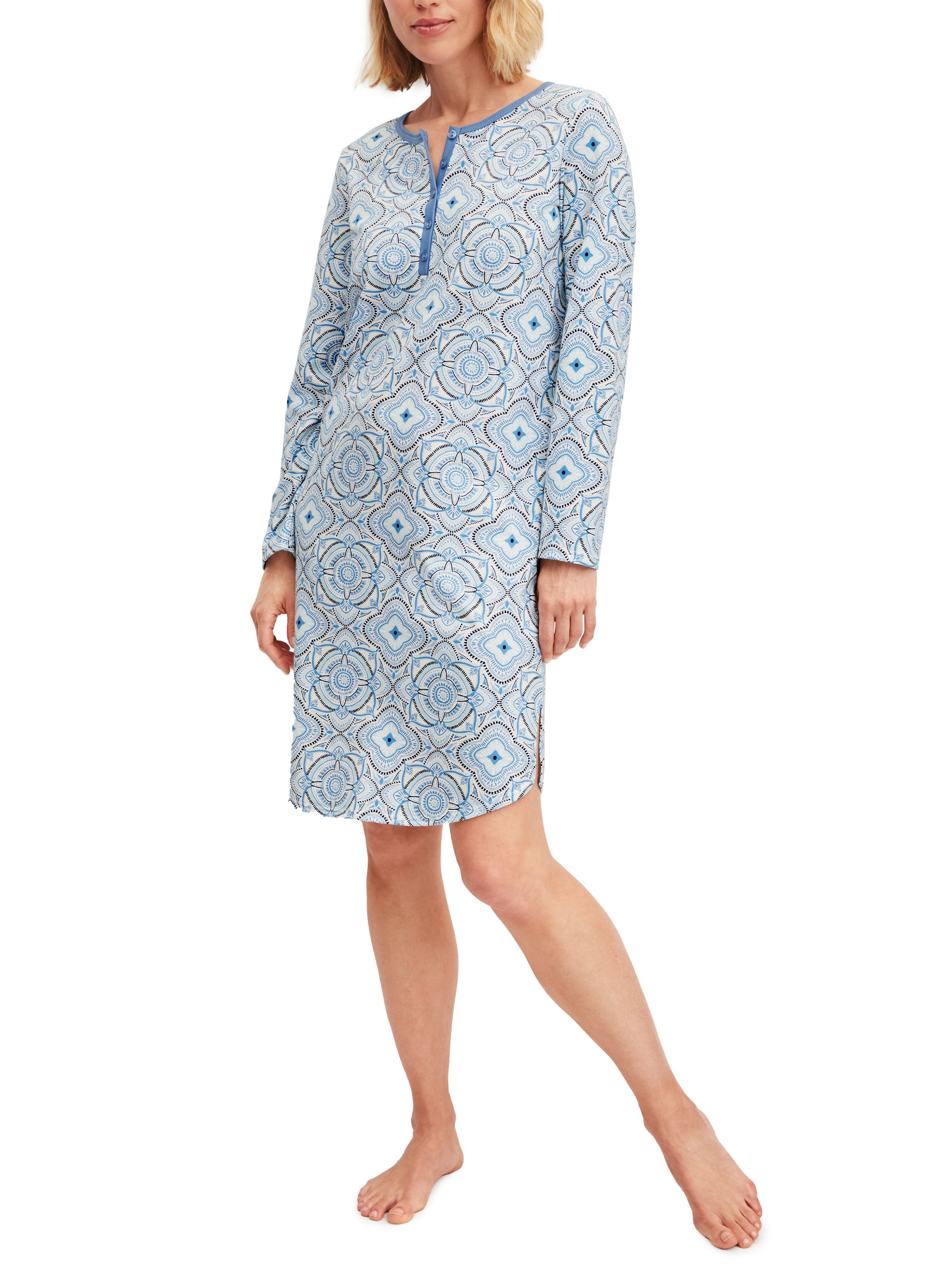 Nachtkleid - 302 riviera blue - Blau