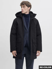 Parka mit Kapuze - Black - Schwarz