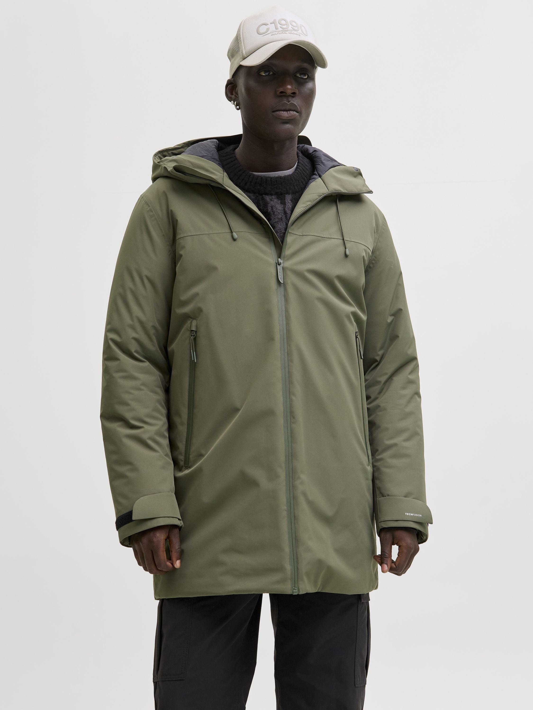 Parka FUSION mit Kapuze - Grape Leaf - Grün