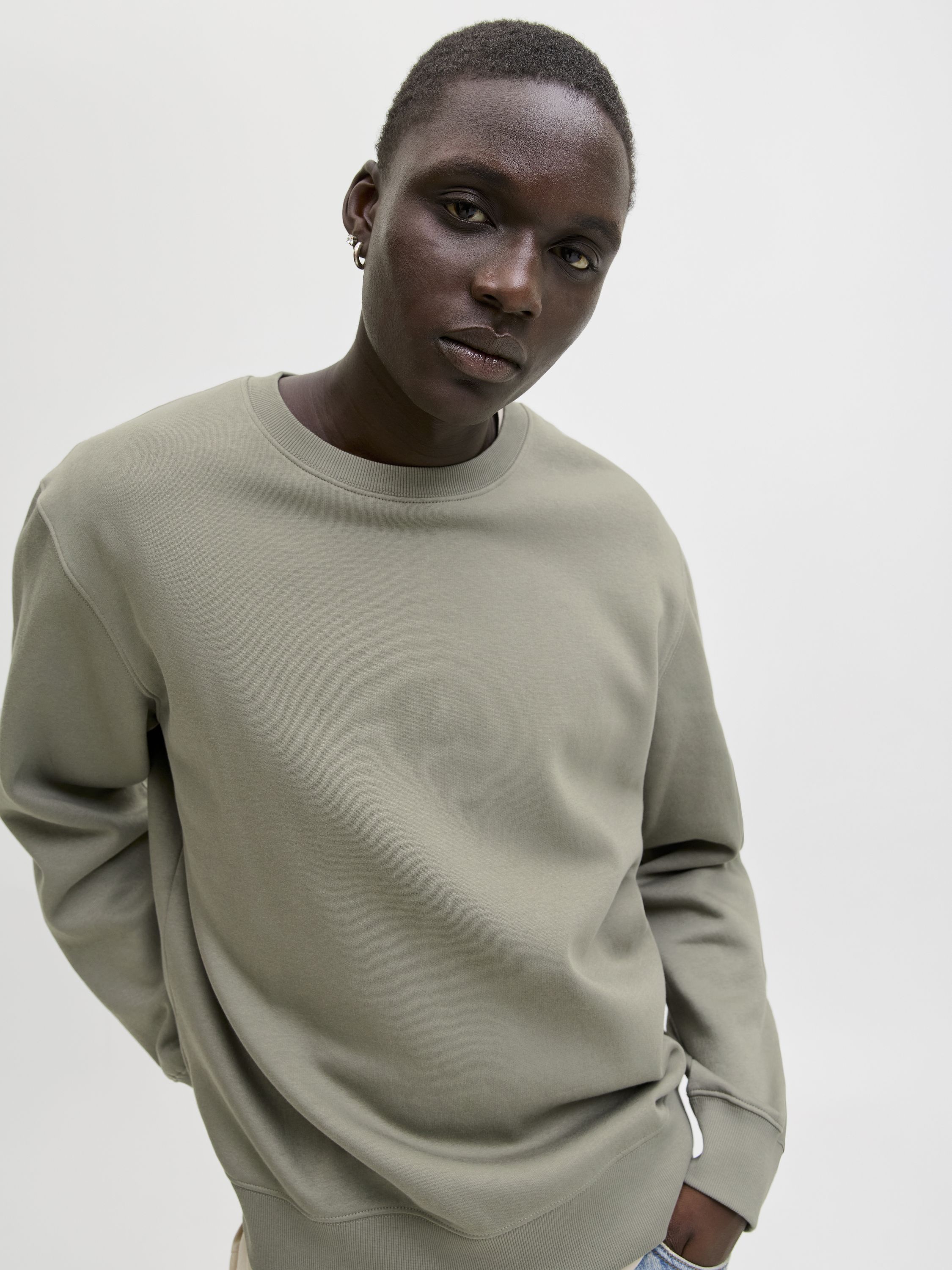 Sweatshirt aus Baumwollmix - Vetiver - Grau