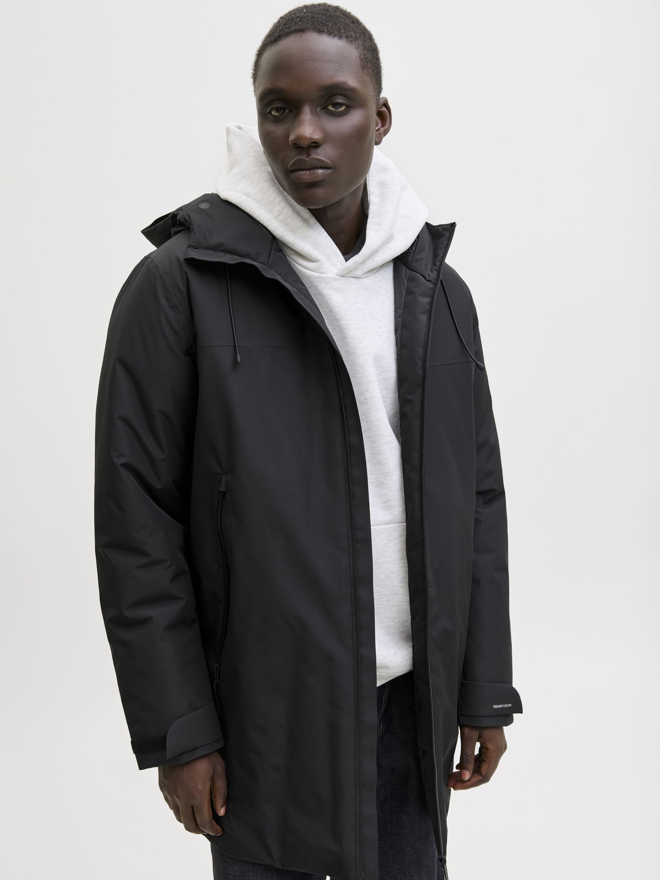Parka FUSION mit Kapuze - Black - Schwarz