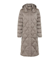 Daunenmantel mit Kapuze - 0019 - Beige