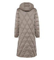 Daunenmantel mit Kapuze - 0019 - Beige