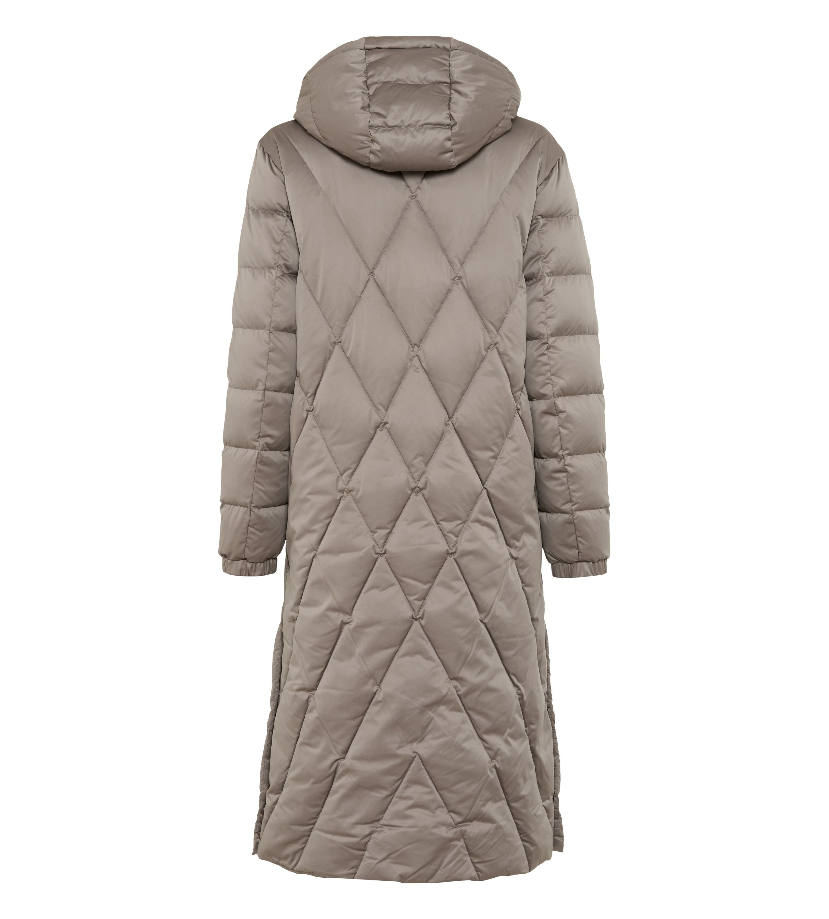 Daunenmantel mit Kapuze - 0019 - Beige