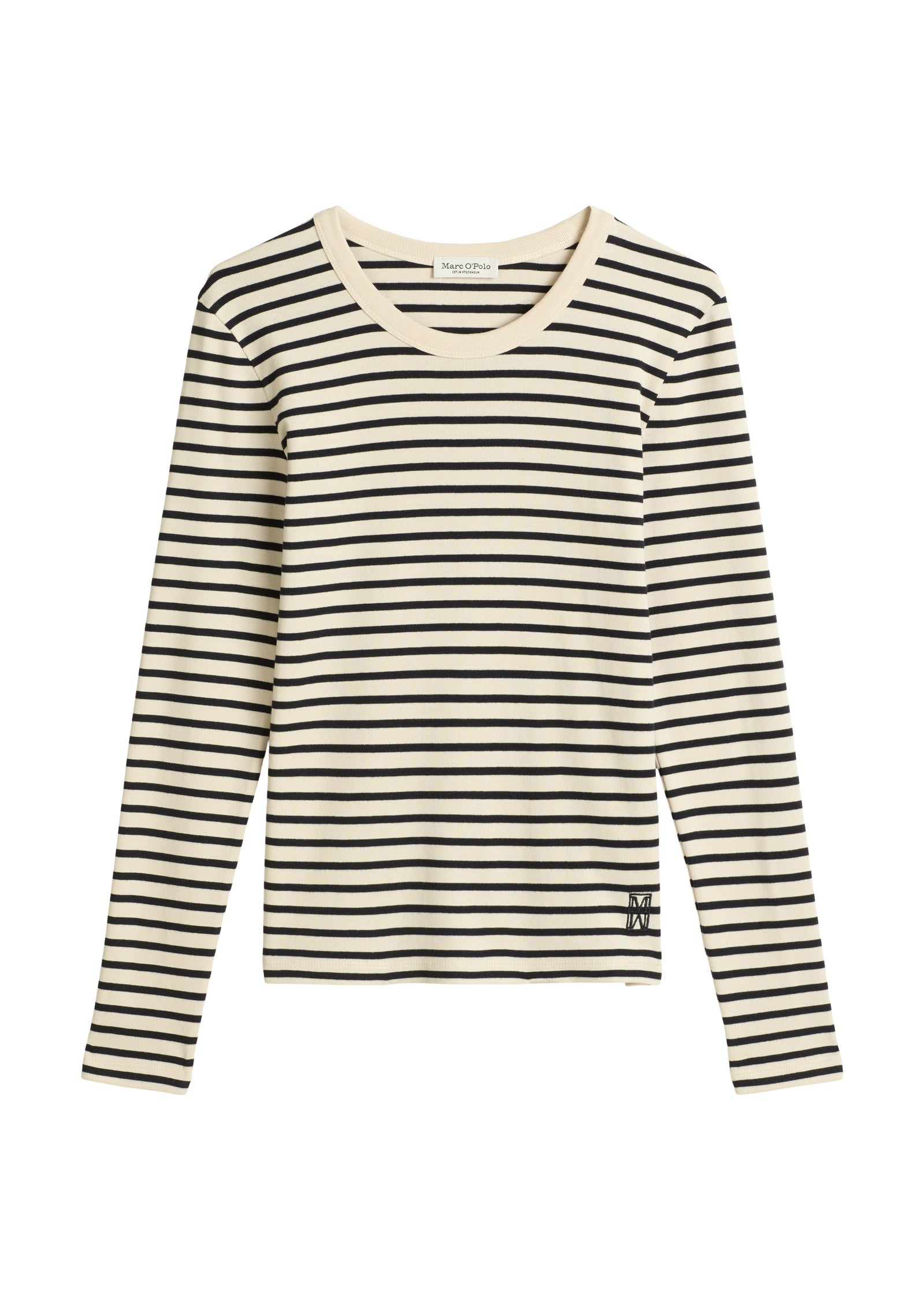 Langarmshirt gestreift - A12-multi - Schwarz | Weiß