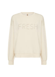Sweatshirt aus Modalmix - 1620-CREAM - Creme