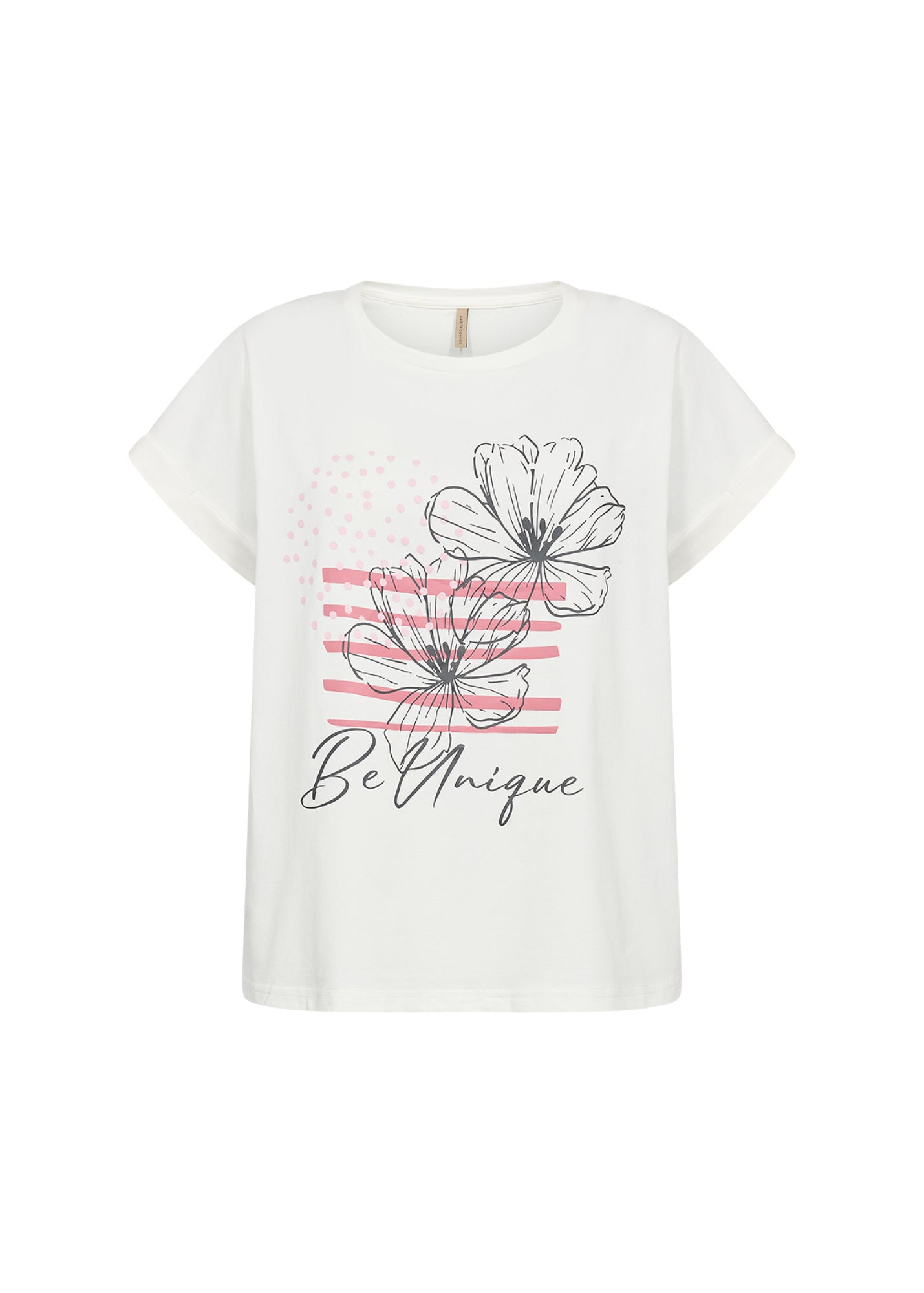 T-Shirt aus Bio-Baumwolle - 4390-RAPTURE ROSE - Weiß