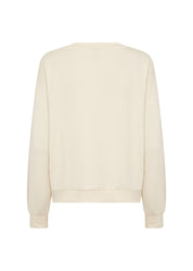 Sweatshirt aus Modalmix - 1620-CREAM - Creme