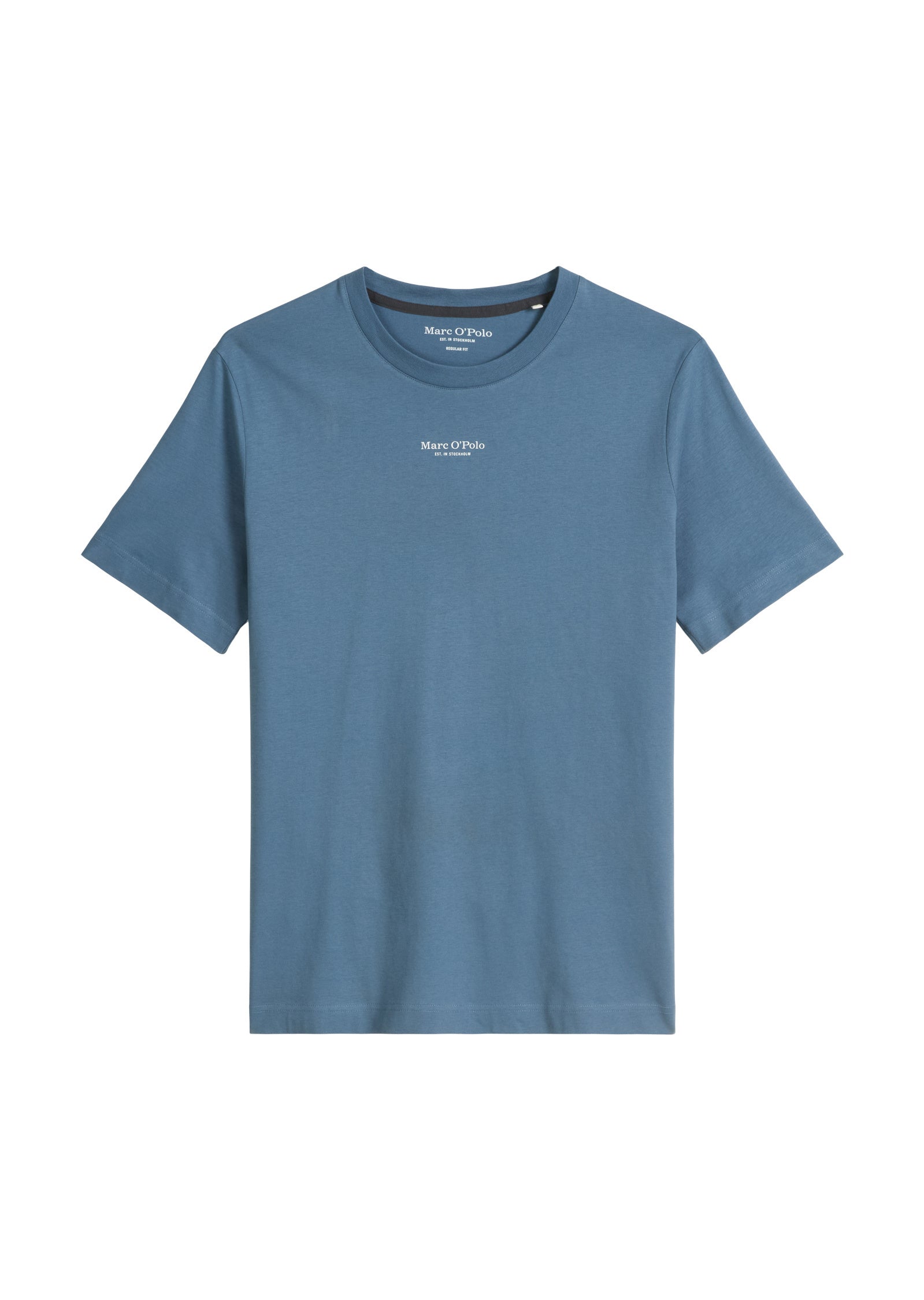 T-Shirt aus Baumwolle - 870-storm - Blau