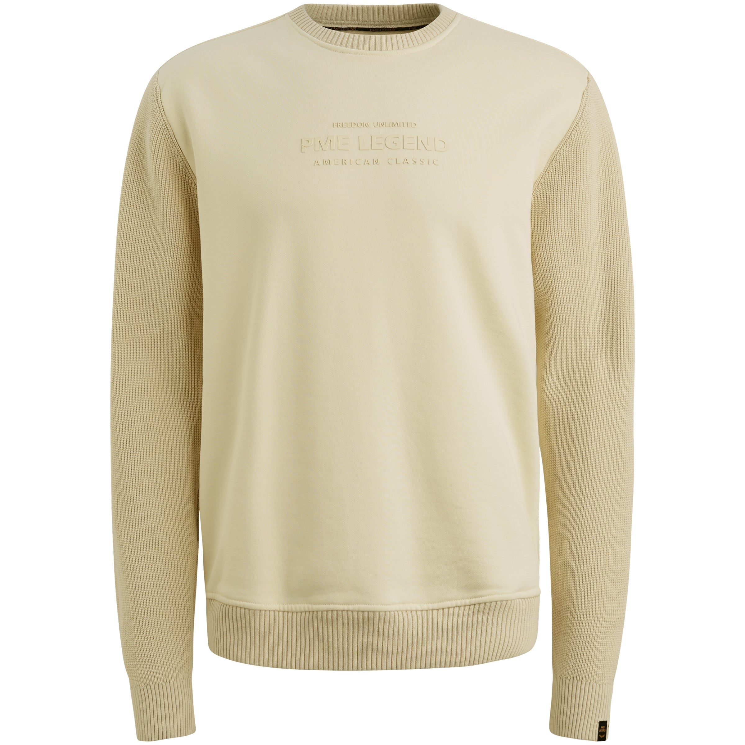 Sweatshirt aus Baumwolle - 7013-Bone White - Creme
