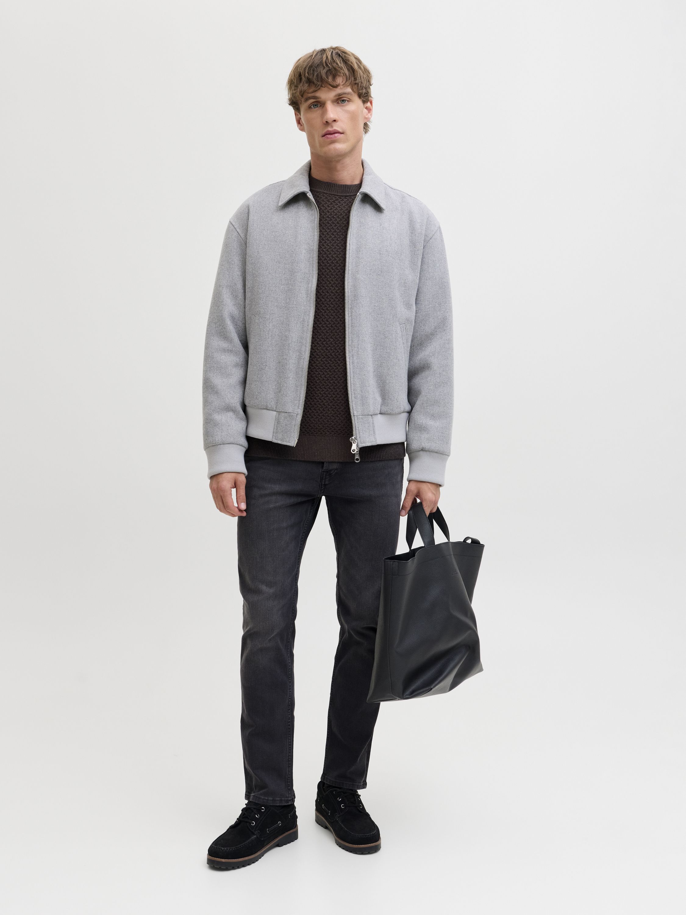 Strickpullover aus Baumwolle - Chocolate Brown/Twist - Braun