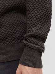 Strickpullover aus Baumwolle - Chocolate Brown/Twist - Braun