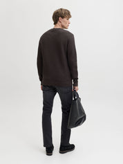 Strickpullover aus Baumwolle - Chocolate Brown/Twist - Braun