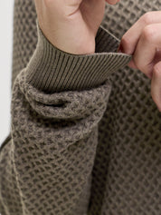 Strickpullover aus Baumwolle - Crocodile/Twist - Khaki