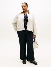 Overshirt aus Baumwolle - ACU-BEIGE - Creme