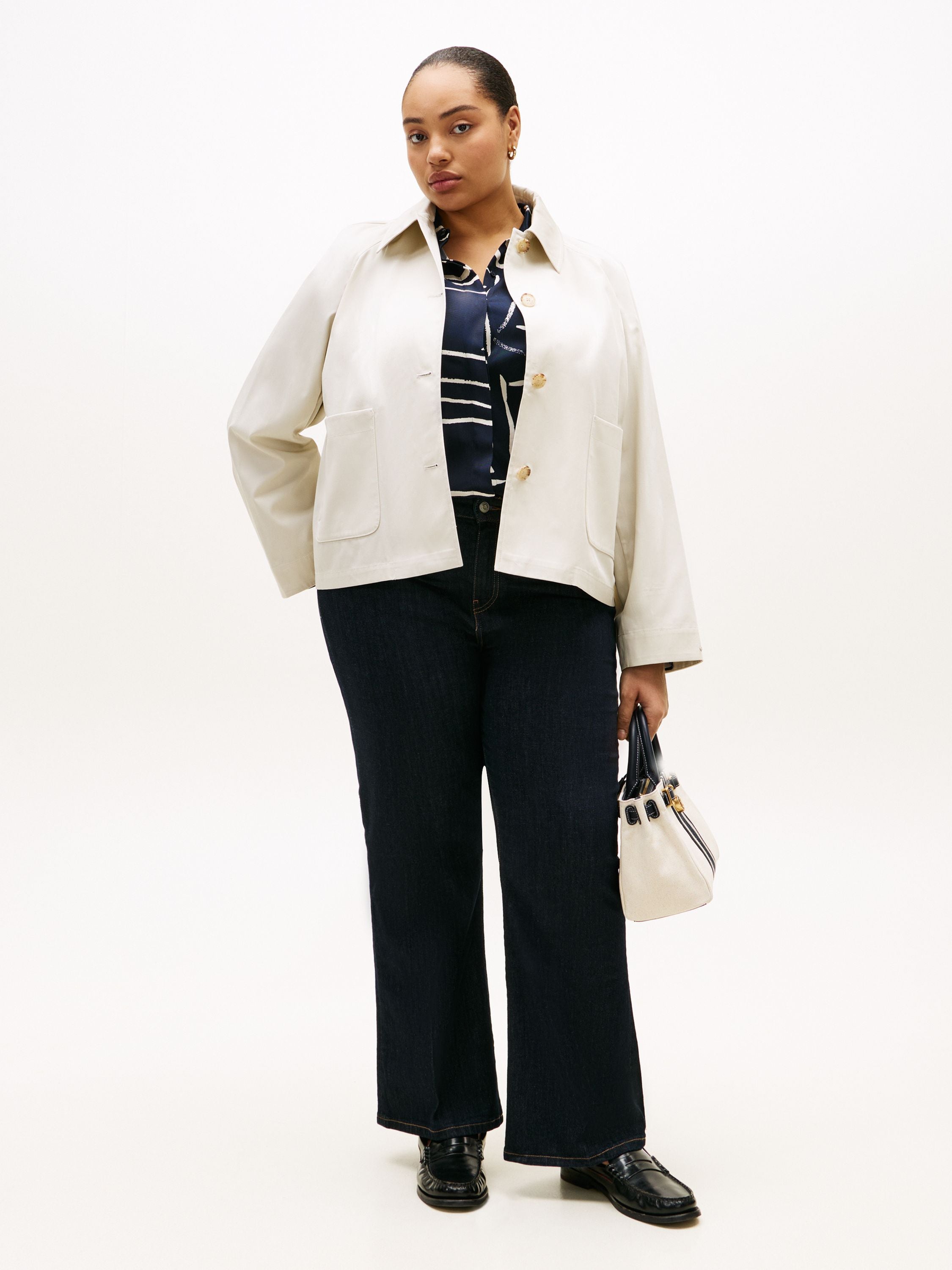 Overshirt aus Baumwolle - ACU-BEIGE - Creme