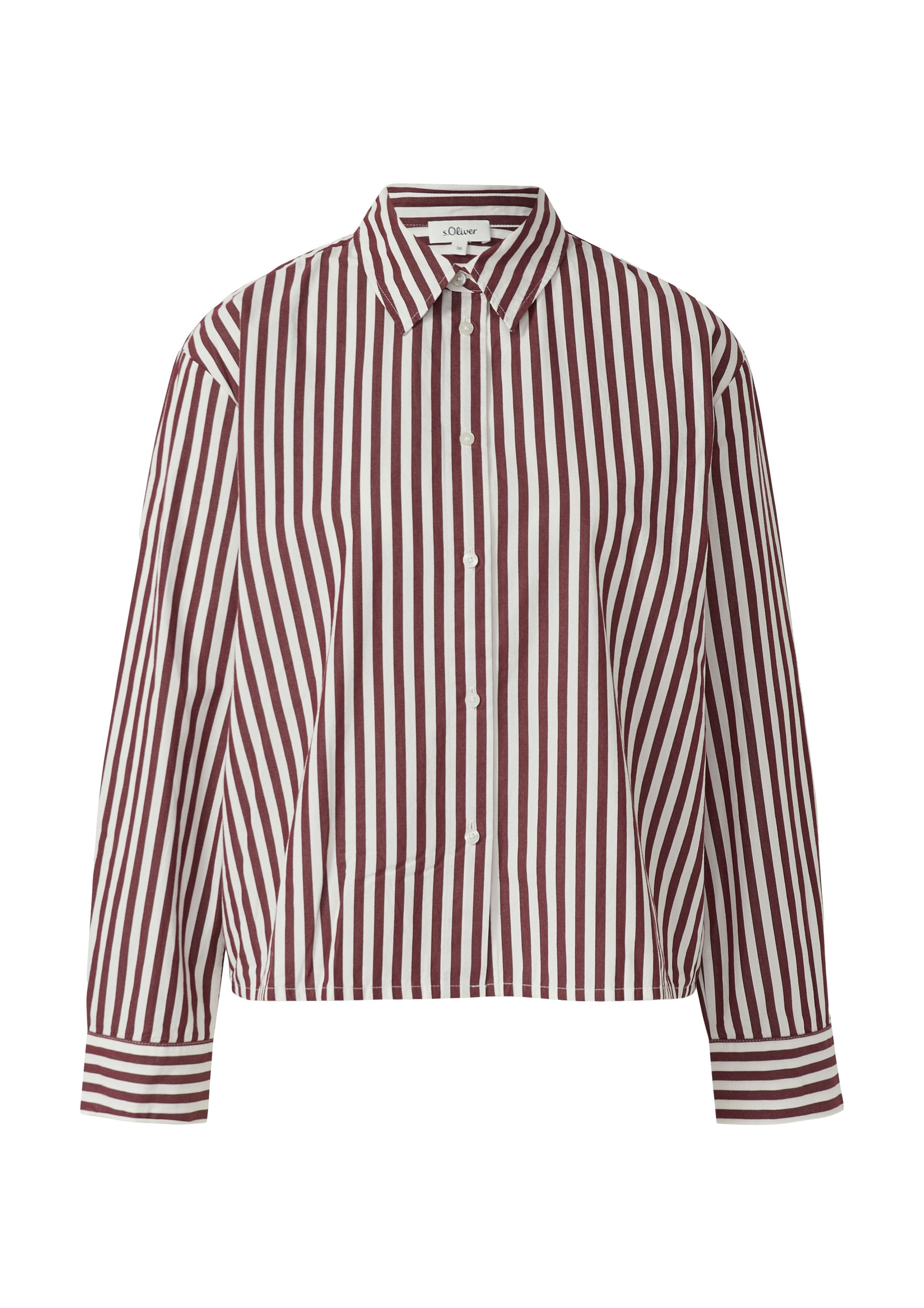 Baumwoll-Bluse Relaxed Fit - 39G9-RED - Rot