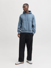 Sweathoodie aus Baumwollmix - Blue Mirage - Blau