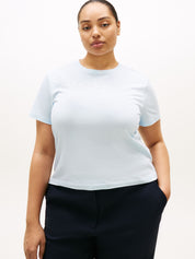 T-Shirt aus Baumwolle - CYR-BLUE - Blau