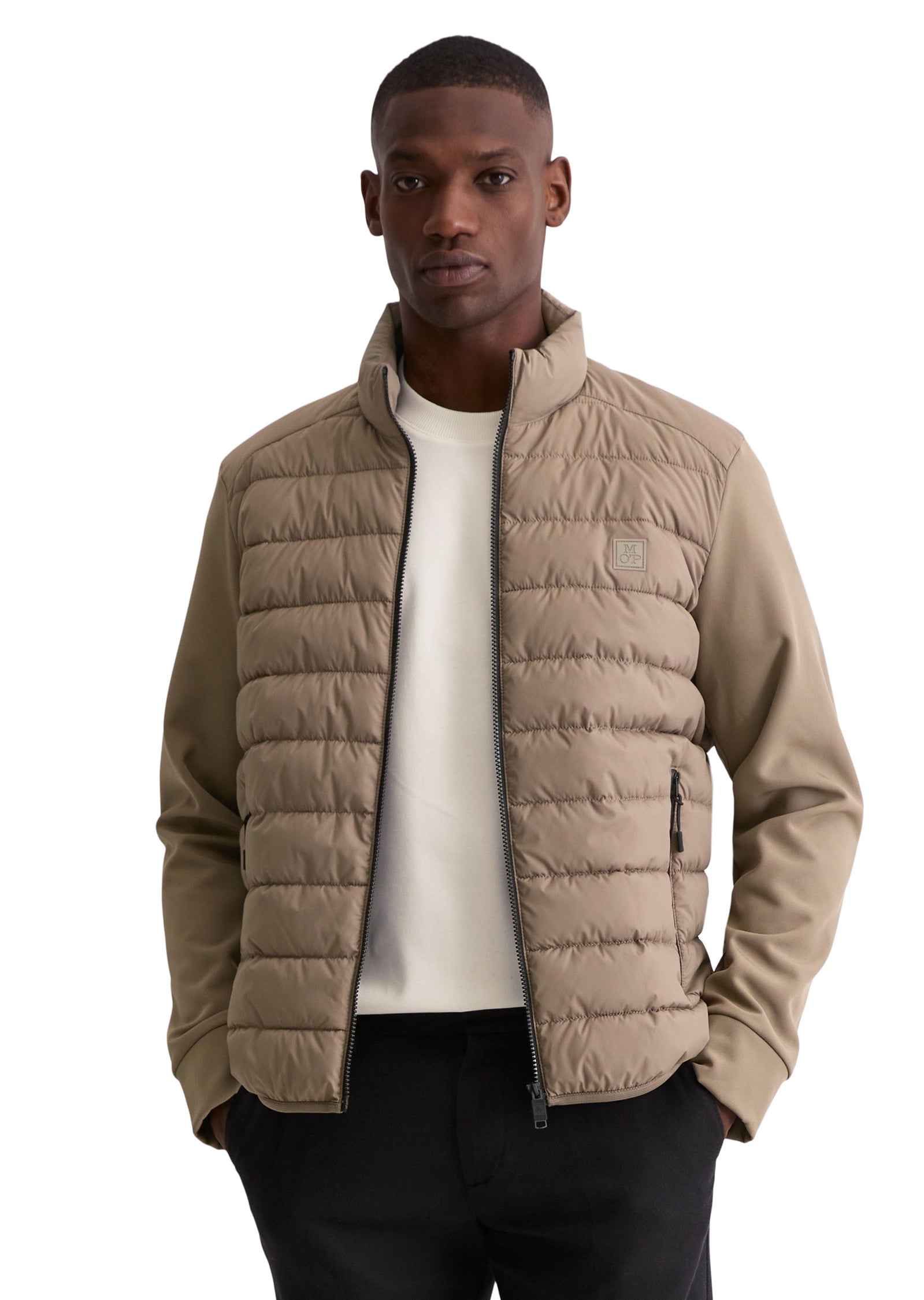 Steppjacke Regular fit mit Stehkragen - 1674-Pavestone - Braun