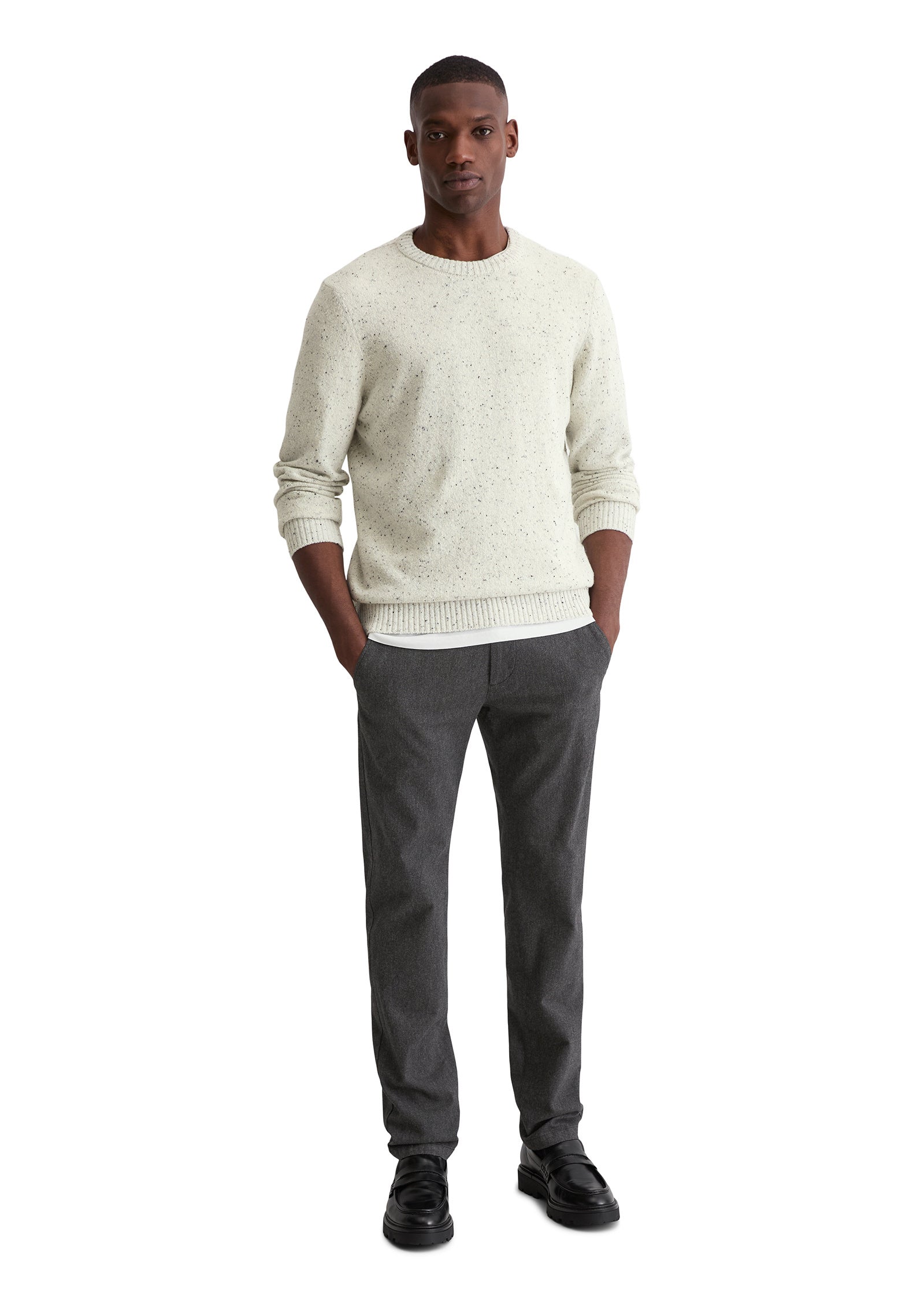 Strickpullover aus Wollmix - 152-white cotton - Weiß