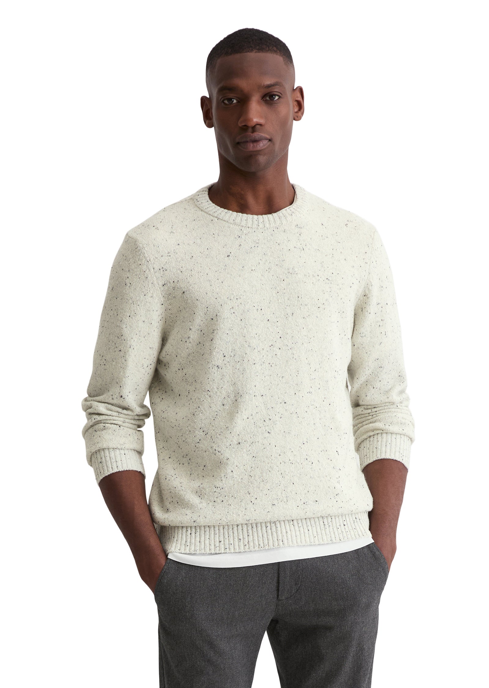 Strickpullover aus Wollmix - 152-white cotton - Weiß