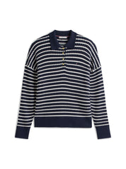 Strickpullover Relaxed Fit - 0A5-BLUE - Blau