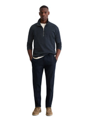 Strickpullover aus Baumwolle - 898-dark navy - Blau