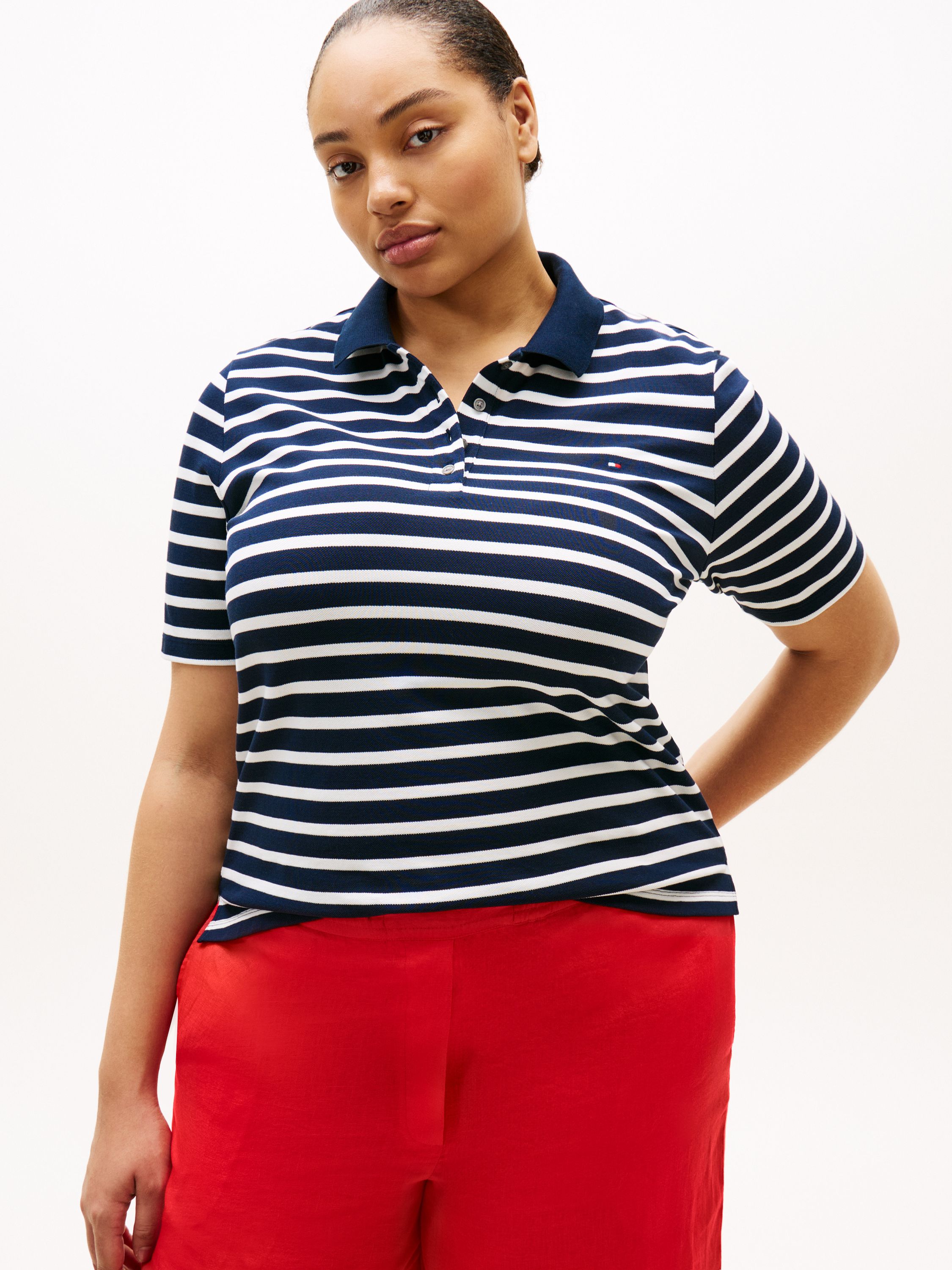 Poloshirt Regular Fit aus Baumwolle - 0X4-BLUE - Blau