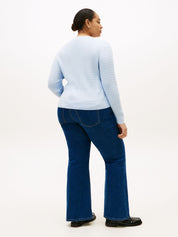 Strickpullover aus Baumwolle - C1O-BLUE - Blau